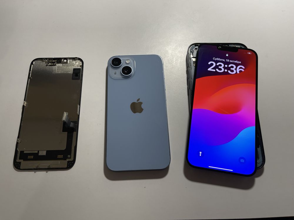 Дисплей iPhone 14 та 14 Plus оригинальный разборка экран снятый айфон