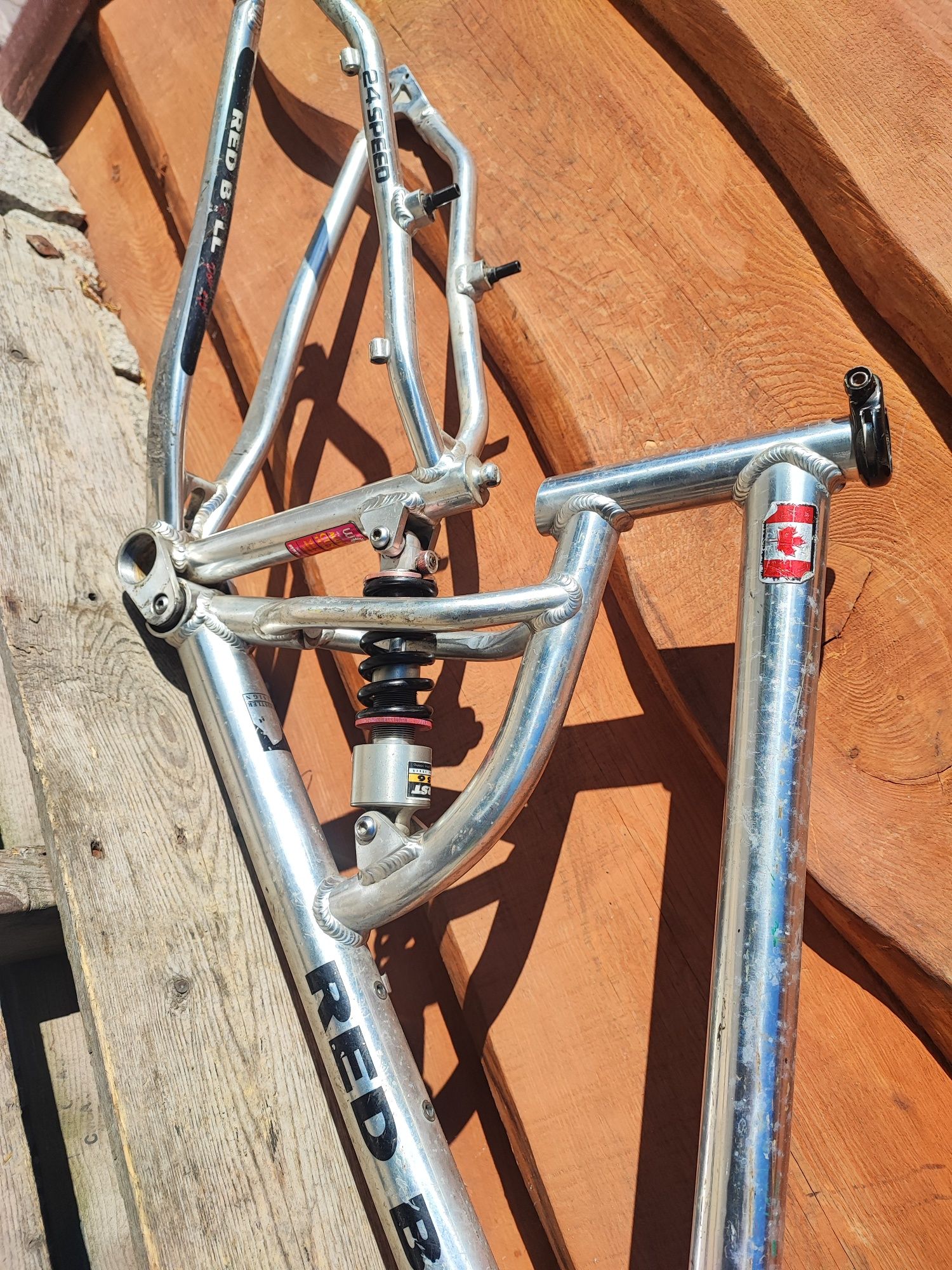 Rama rowerowa full Red Bull alu 26" RST WCW Retro MTB