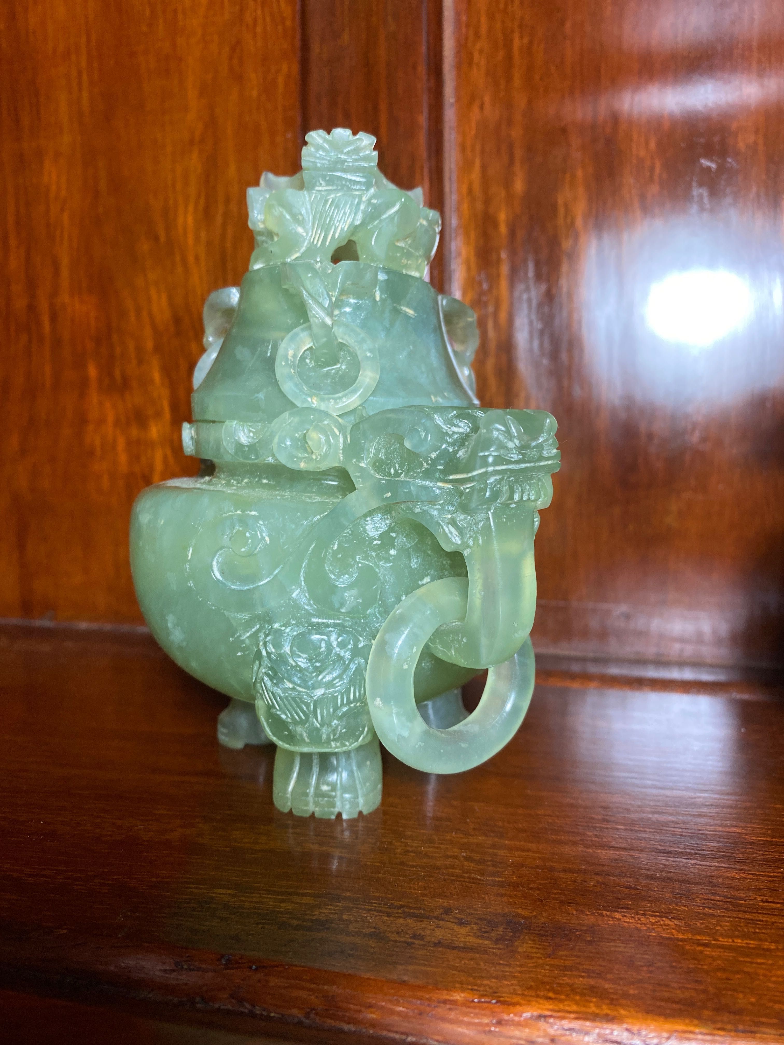 Perfumador Jade Imperial Séc XIX 14 cm