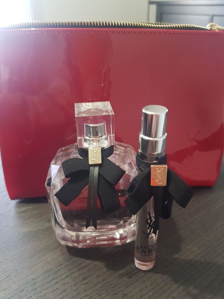 Perfume YSL Mon Paris 90ML+travel size+necessaire YSL