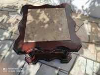 mesa de centro com pedra mármore
