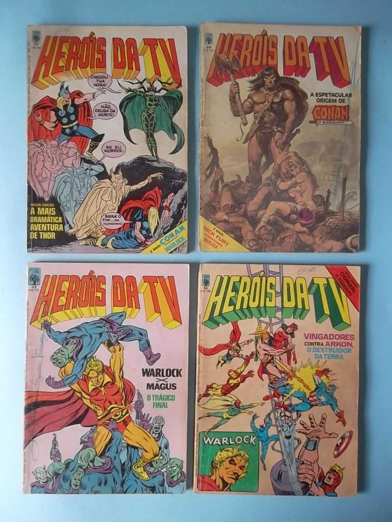 HERÓIS DA TV Nº 39 a 49 Editora Abril antigos