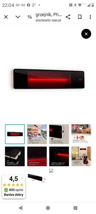 Phantom Promiennik podczerwieni Blumfeldt 1800W
