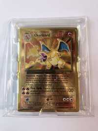 Metalowa karta Pokemon Charizard