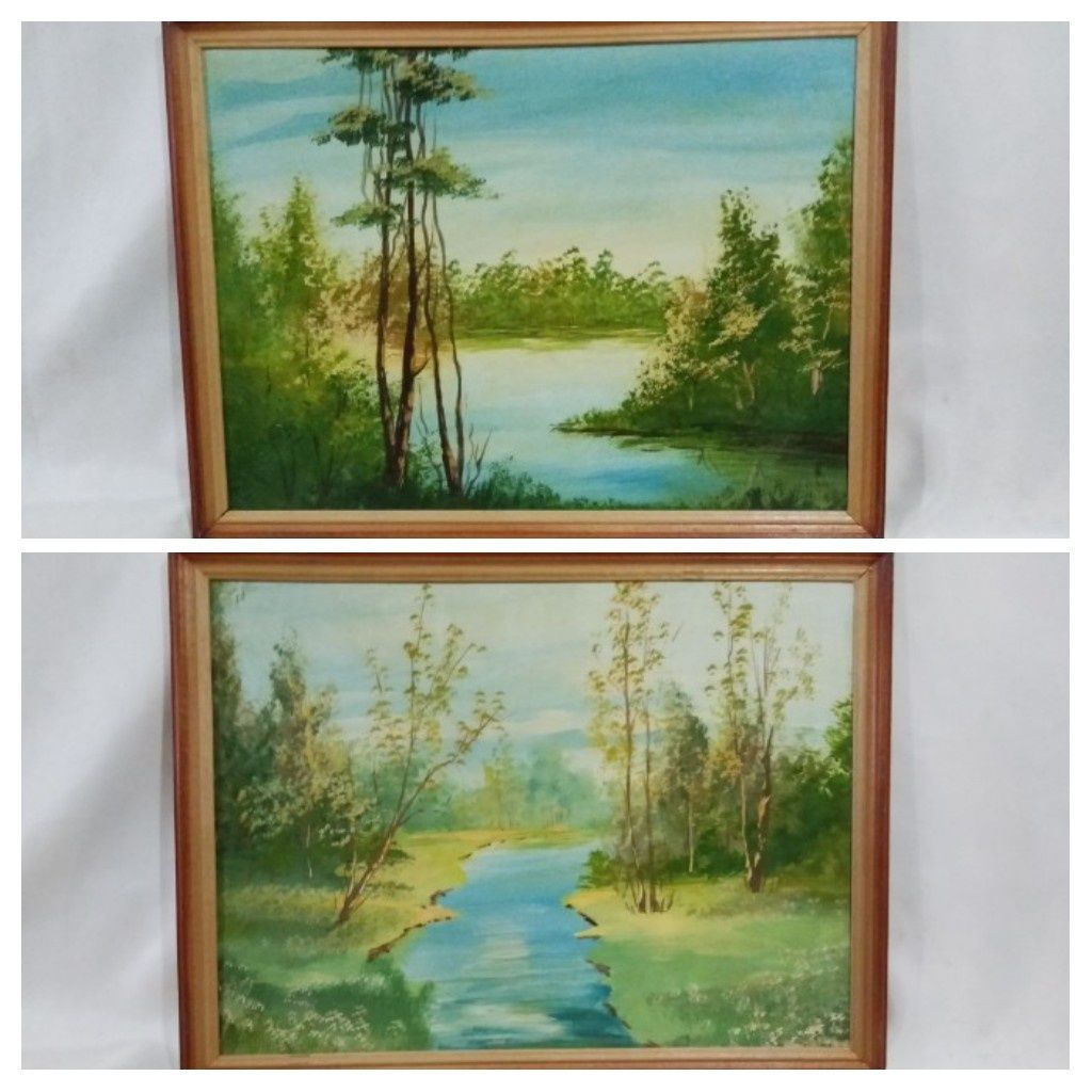Картина маслом 32,5х42,5 см. в деревянной рамке.