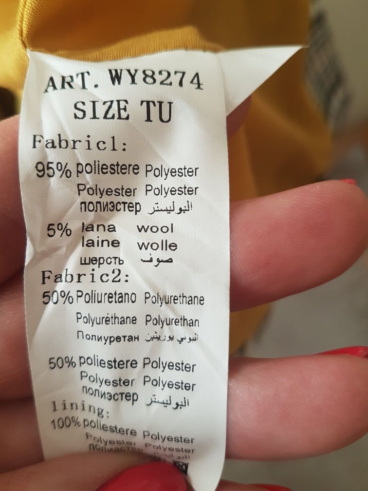 Piękny włoski płaszcz Wiya moda Italia M/L