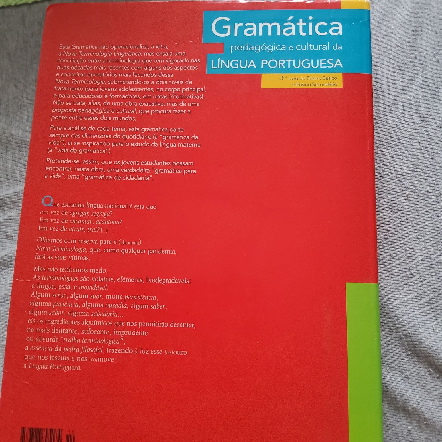 Gramática pedagógica e cultural da Língua Portuguesa - 3.º Ciclo