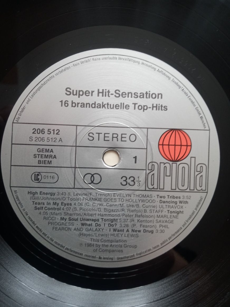 Super Hit-Sensation-Compilation-LP-winyl,vinyl