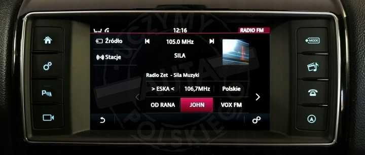 JAGUAR F-TYPE polskie menu lektor mapa USA na EU