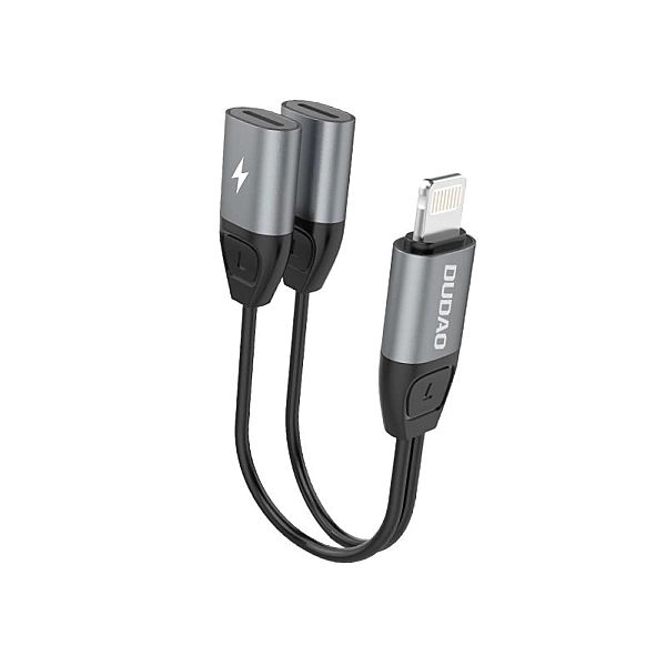 Adapter słuchawkowy przejściówka ze złącza Lightning na 2x Lightning d