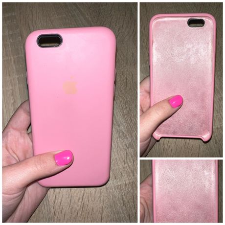 Różowy Case na Iphone 6s z jabłuszkiem Oryginalny