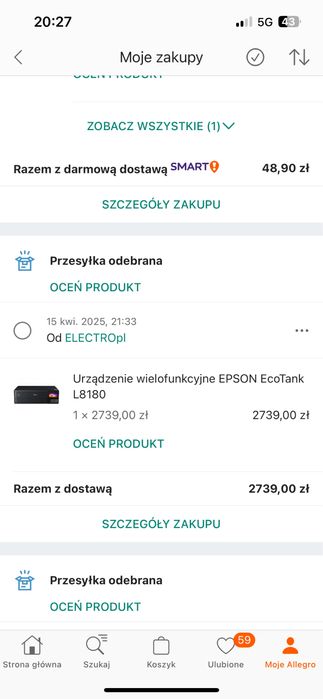 Drukarka Epson L8180
