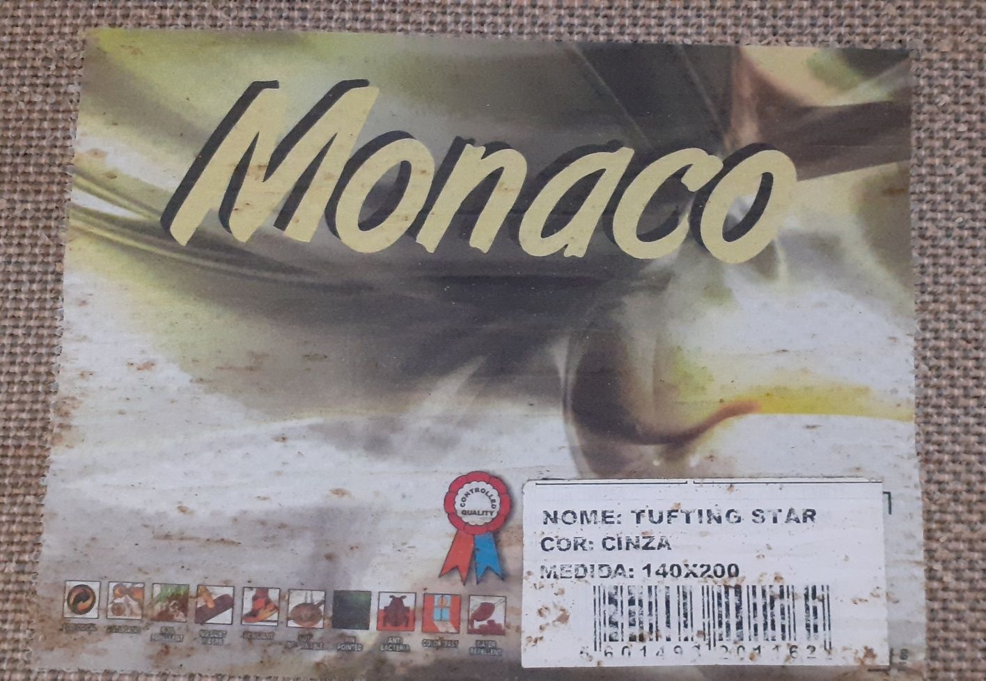 Tapete cinza "monaco"