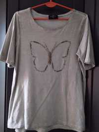 Gina Benotti 40/42 motyl T-shirt bluzka koszulka