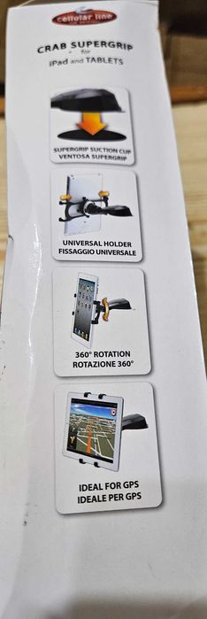 Держатель CRAB SUPERGRIP для iPad и планшетов на 2х стороннем скотче