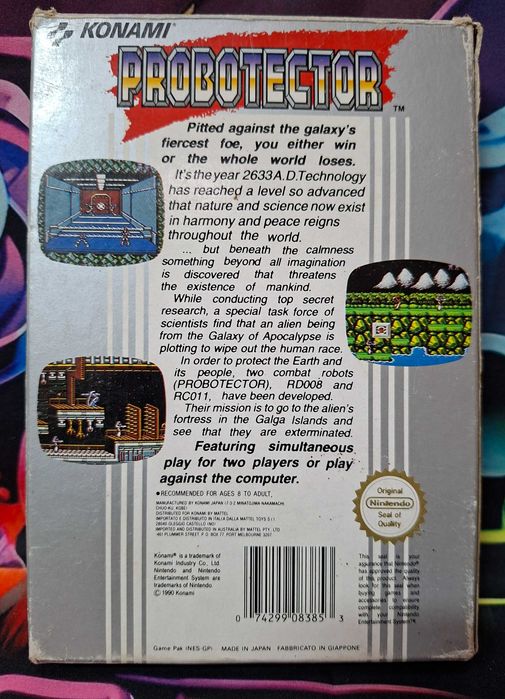 Probotector Nintendo Nes