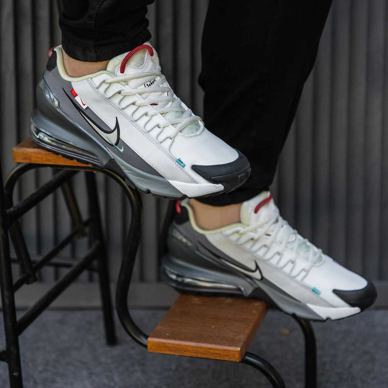 Чоловічі кросівки Nike Air  max 270 білий з сірим  2683 СУПЕР