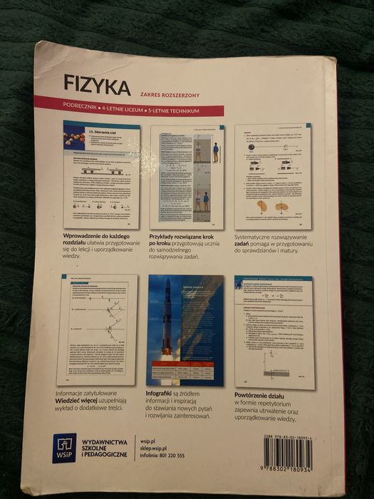 Podręcznik Fizyka 1 zakres rozszerzony wsip