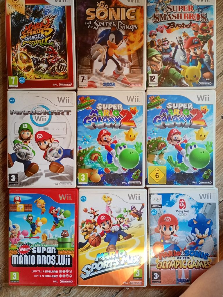 Sprzedam gry na Nintendo Wii