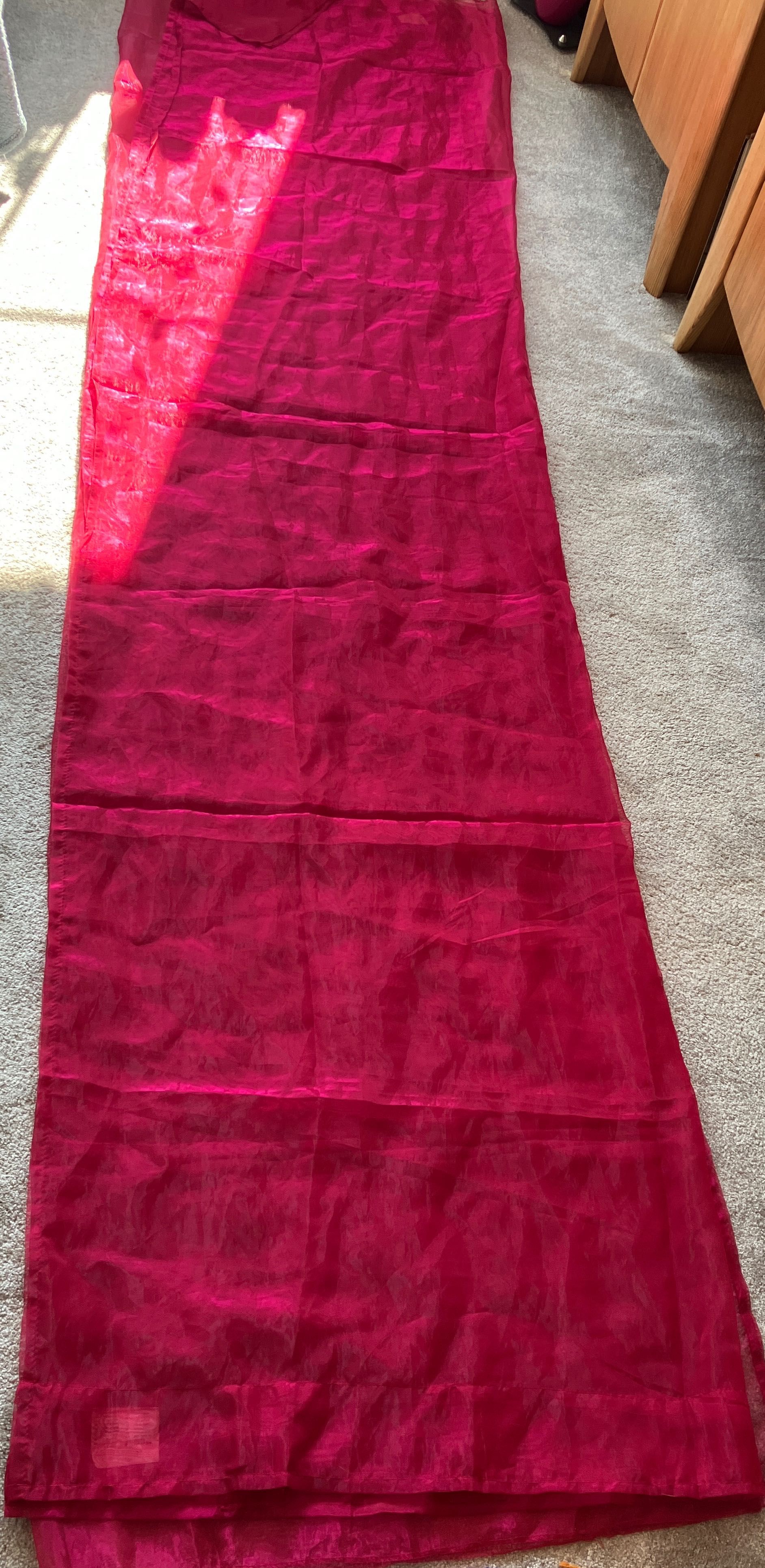 Zasłony prześwitujące Ikea sarita różowe 300x145cm