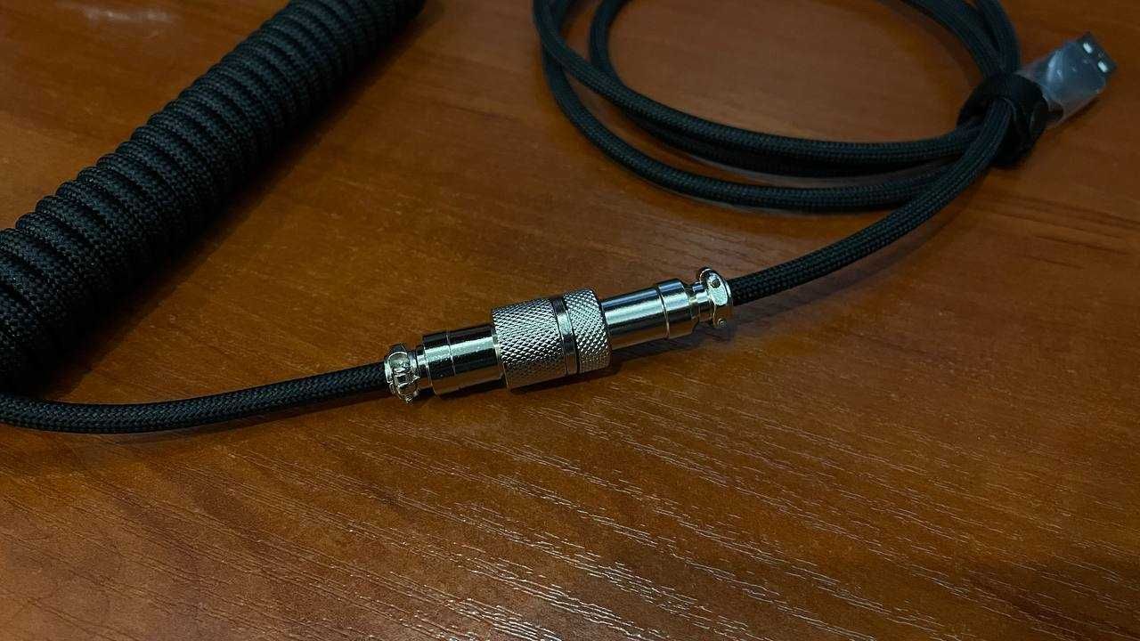 Преміальний кастомний GX16 Coiled Aviator кабель  USB-A to USB-C