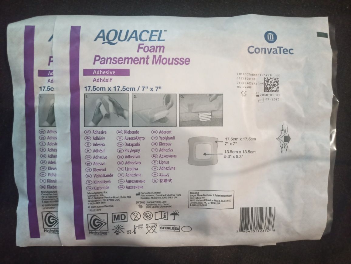 Plastry plaster Aquacel Foam 17.5x17.5