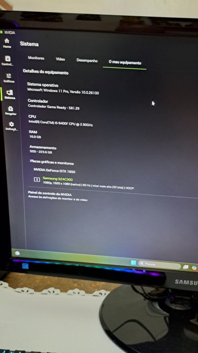 PC GAMING i5-9400f GTX 1650 16GB RAM 240GB SSD