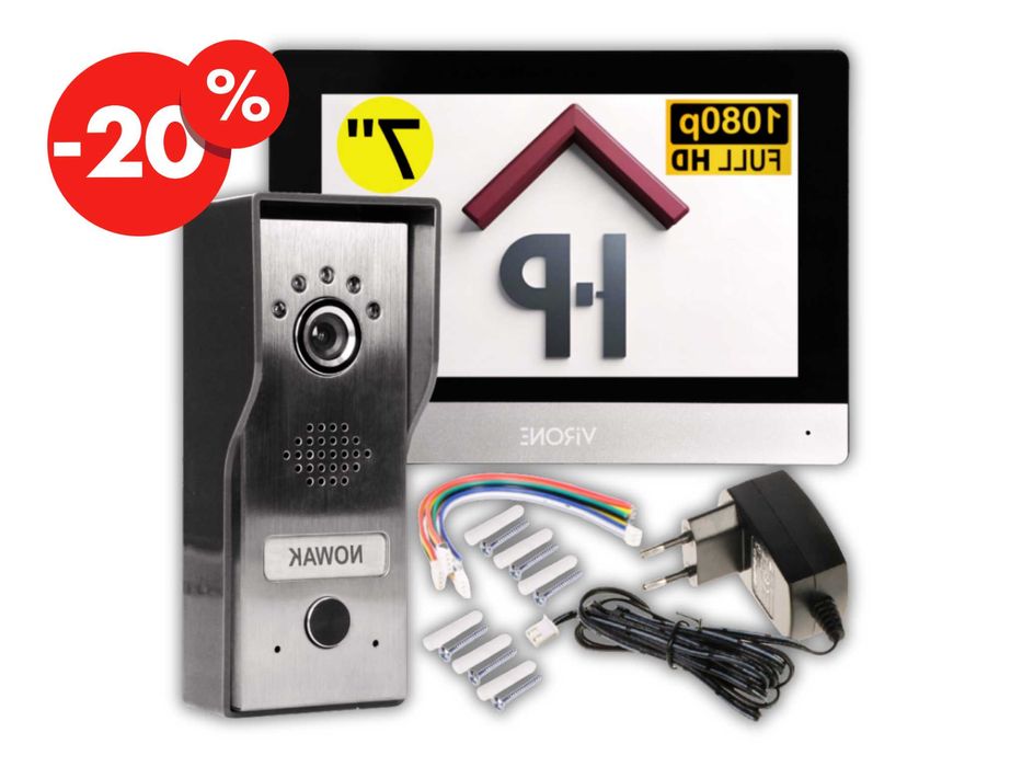 Wideodomofon Wideo Domofon Full HD Pamięć Nagrania Brama Furtka OKAZJA