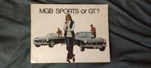 Prospekt MG MGB Sports / GT