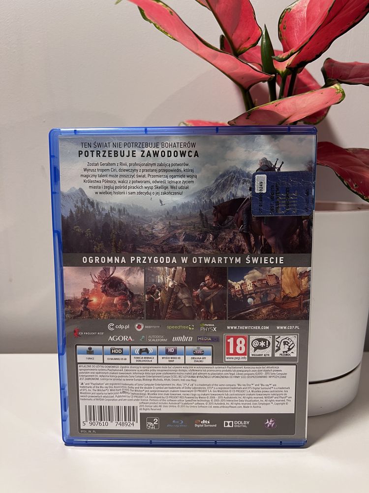 Wiedźmin 3: Dziki Gon PS4 Polskie Wydanie Darmowy Update do PS5 Zestaw