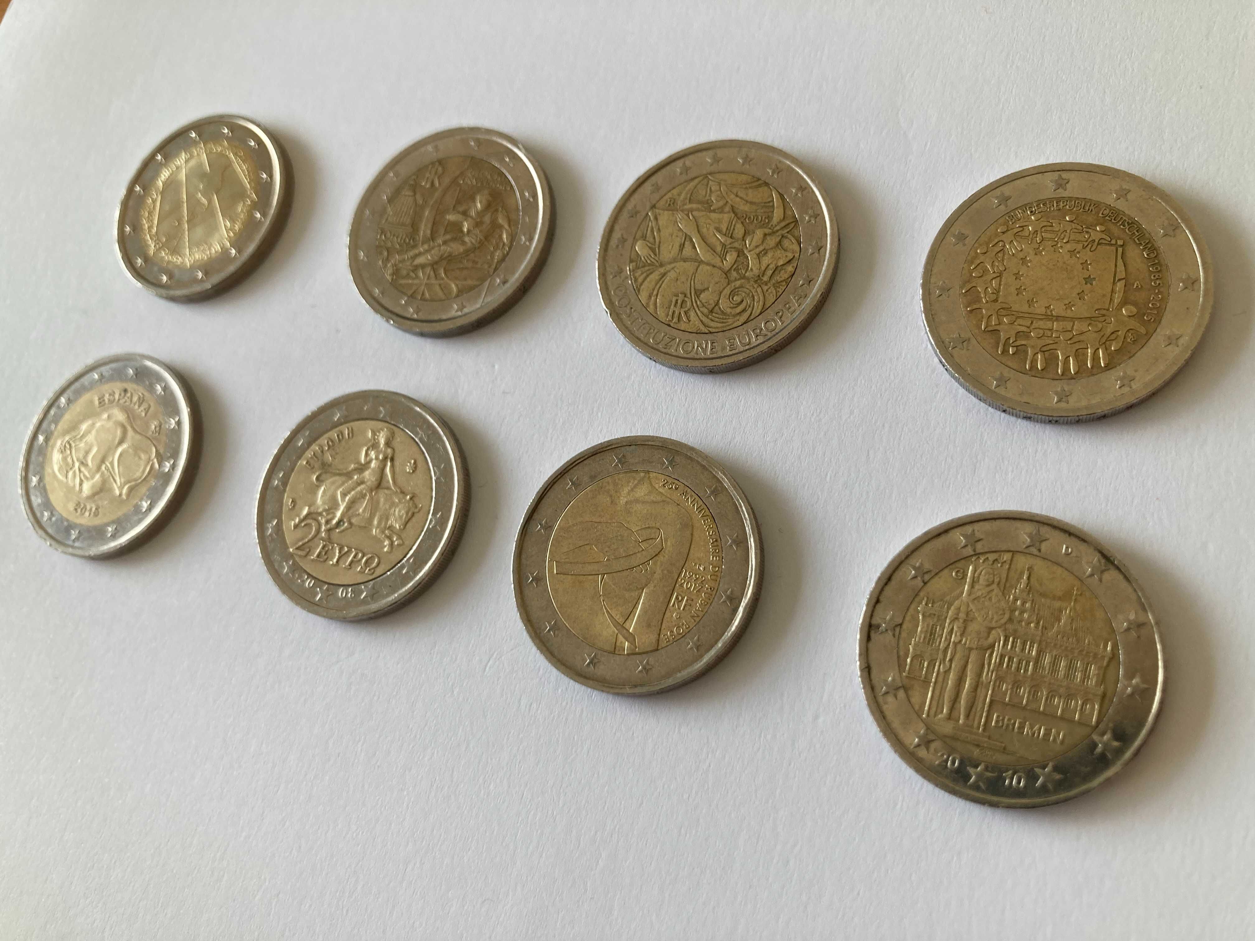 Moeda comemorativa 2 euros Espanha (Bisonte, Cantábria) 2015