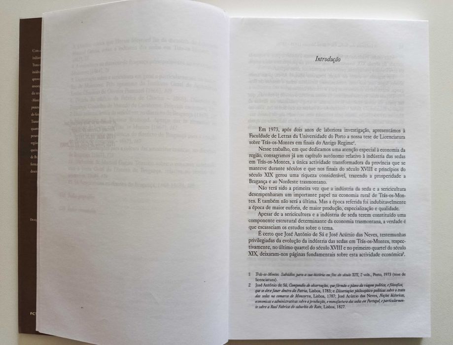 A Industria das Sedas em Trás-os-Montes 1835 – 1870 | Fernando Sousa