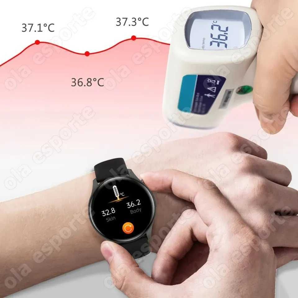 SmartWatch ZW60 1,43 AMOLED monitor serca, cukru i temperatury.