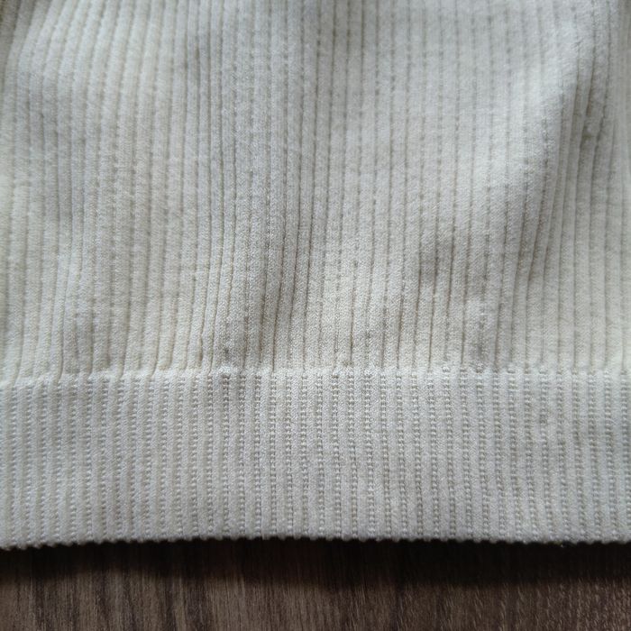 Żółty Crop top ramiączka falbanki