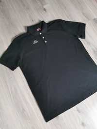 T-shirt polo Kappa rozmiar 2XL/3XL wyszywane logo czarny