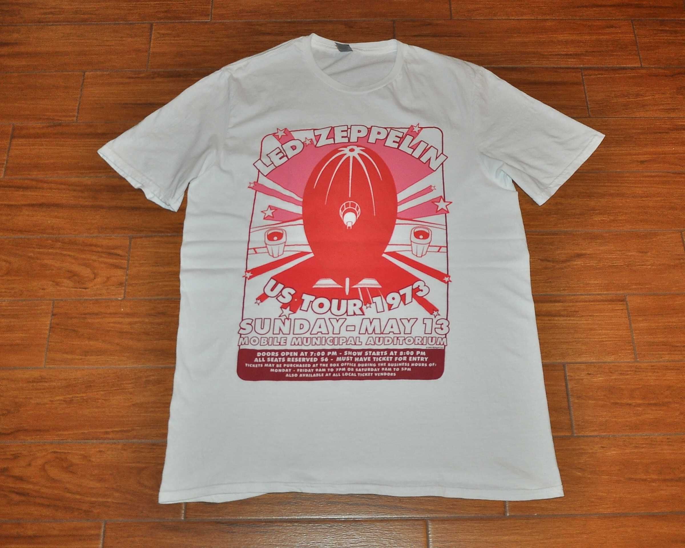LED ZEPPELIN - US Tour 1973 Sunday-May 13 - koszulka rozm.M
