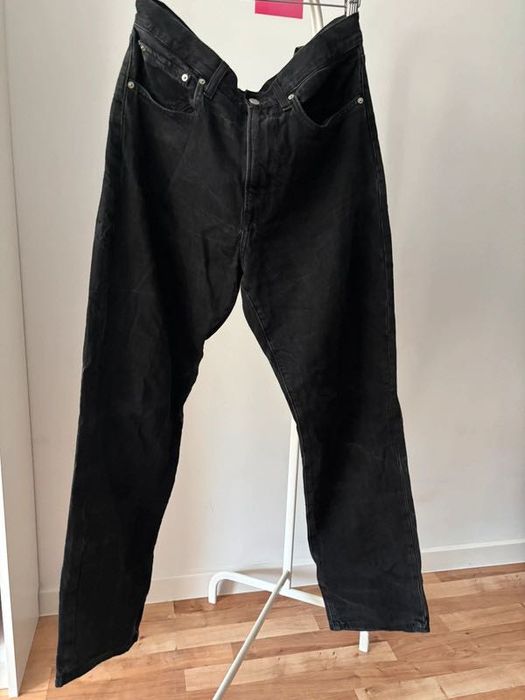 Jeansy zara czarne szerokie