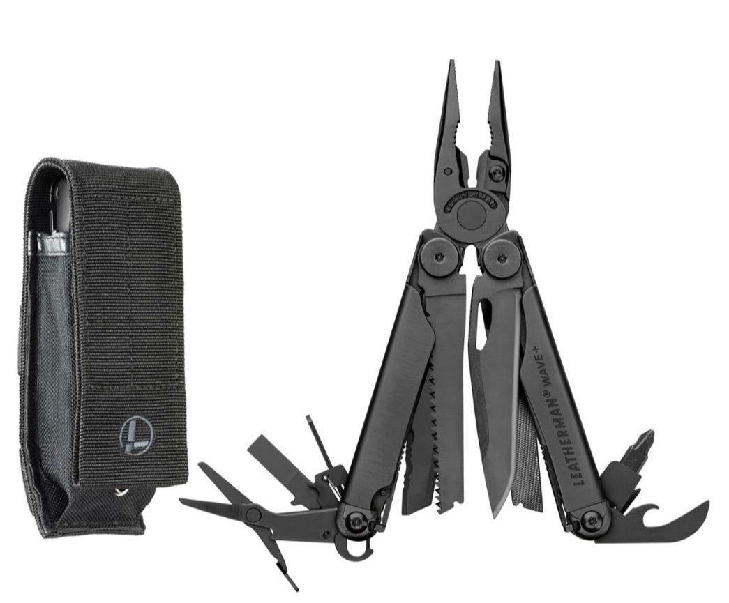 Мультитул Leatherman Wave Plus Multitool Black, новый + подарок GERBER