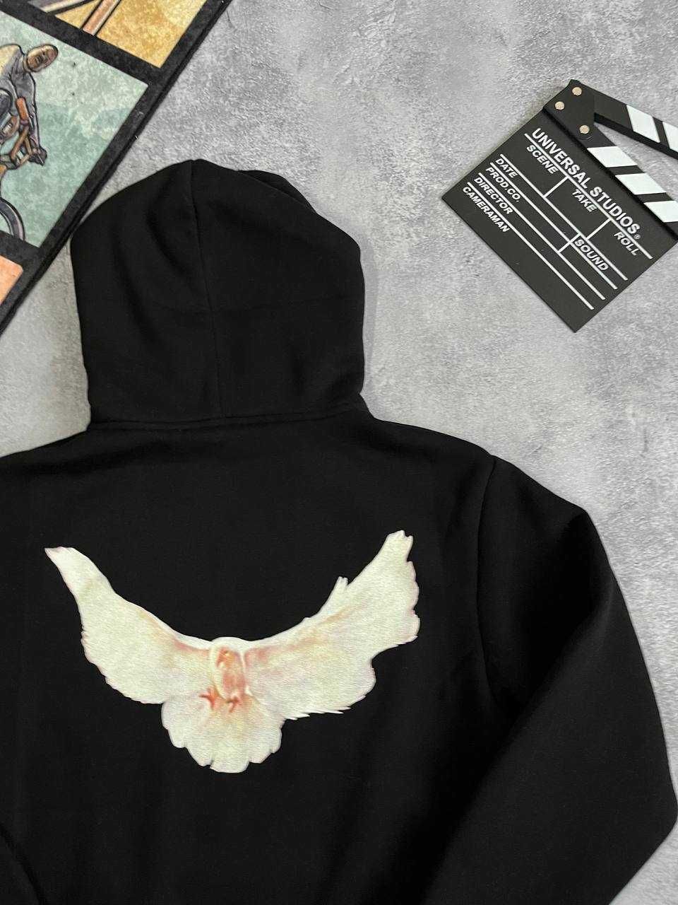 худі hoodie gap yeezy balenciaga баленсиага изи черное голубь птица