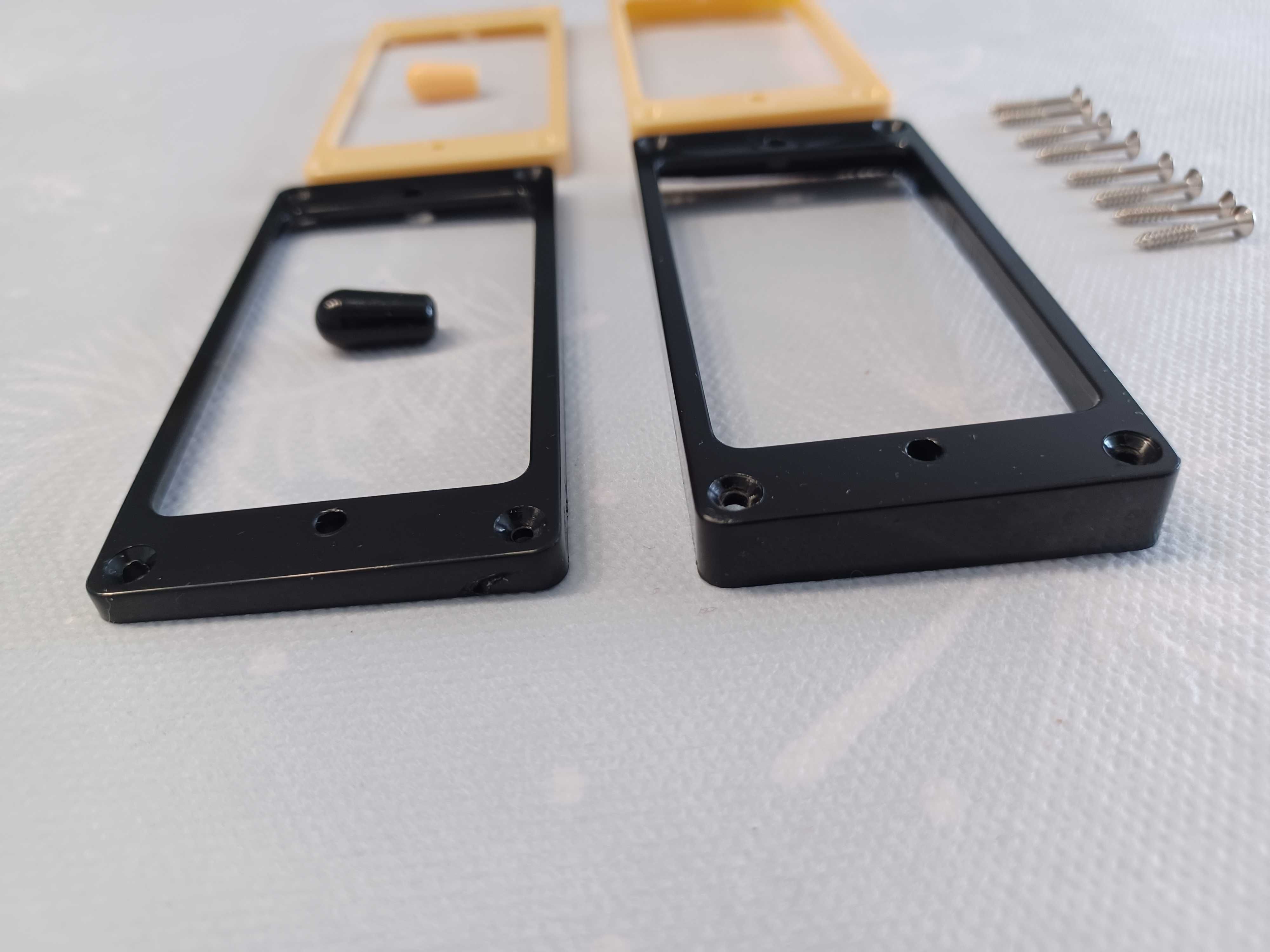 Molduras para pickups humbucker - Epiphone Les Paul - Cream / Preto
