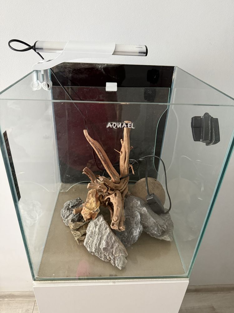Akwarium kostka  50l z szafką + filtr tetra EX 500