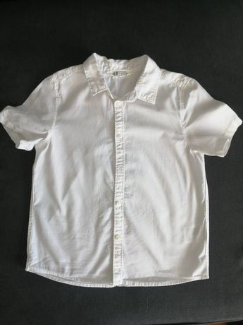 Koszula dla chłopca biala h&m 128