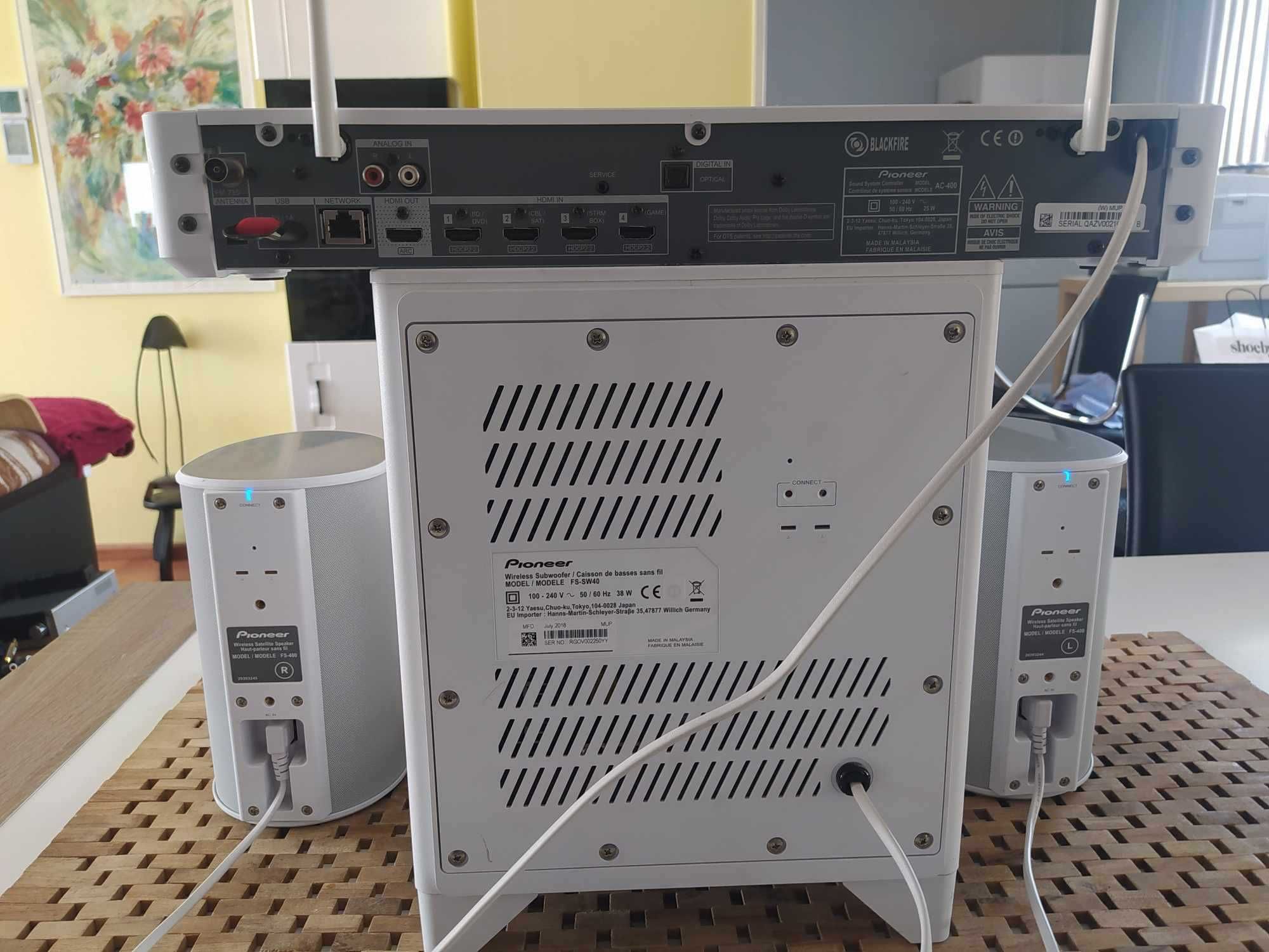 Pioneer Fayola FS-W40 2.1  (WiFi/Bt/USB/Int.Radioi inne)  SUPER DŹWIĘK