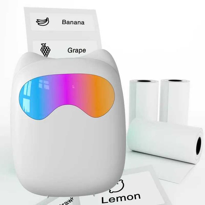 Дитячий термопринтер міні принтер для дітей безпроводний з підсвіткою