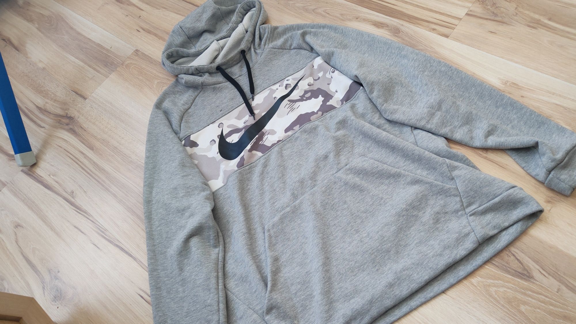 Męska bluza Nike 42 XL szara moro oryginalna
