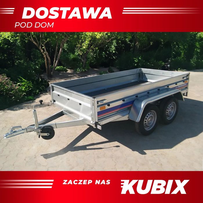 Niewiadów BEG7527T  PRZYCZEPA 2 osiowa, lekka 750kg, 263x132x35 - SOLIDNA