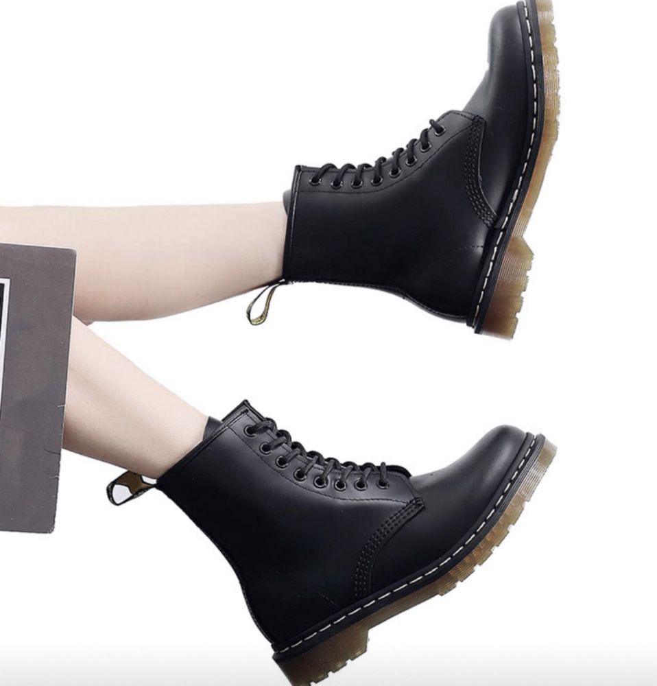 Glany botki workery gotyckie martensy traperki unisex