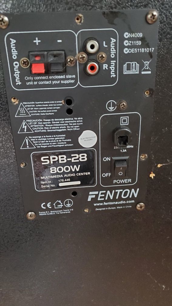 Kolumny głośniki FENTON 800W SPB-28