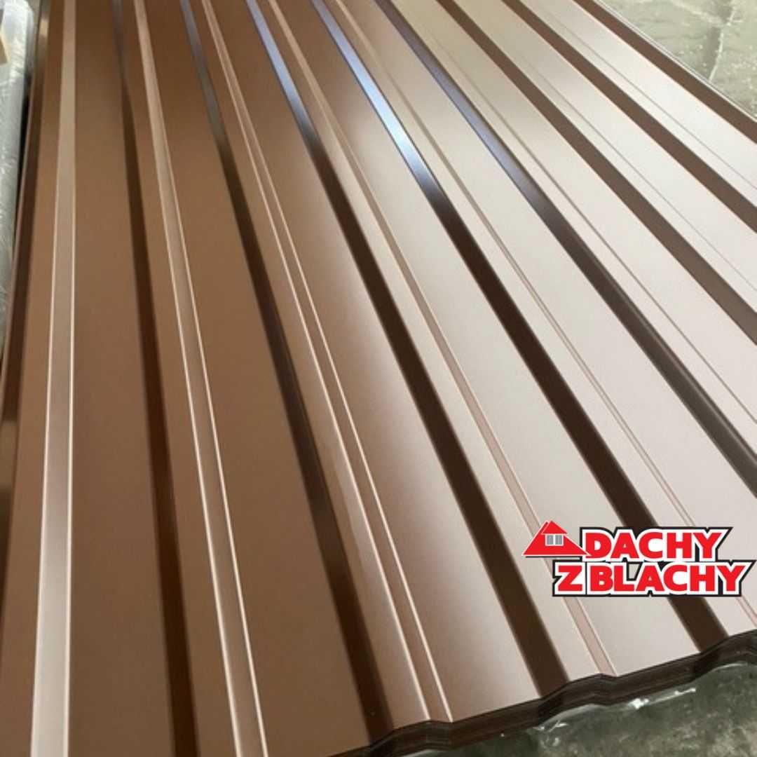 Blacha Trapez T-18 Brąz/Grafit