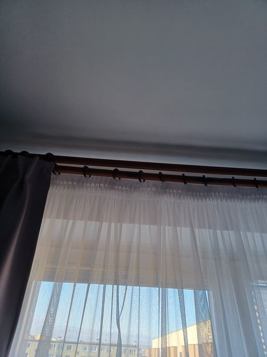 Karnisz drewniany podwójny długość 2,5/2,6 m